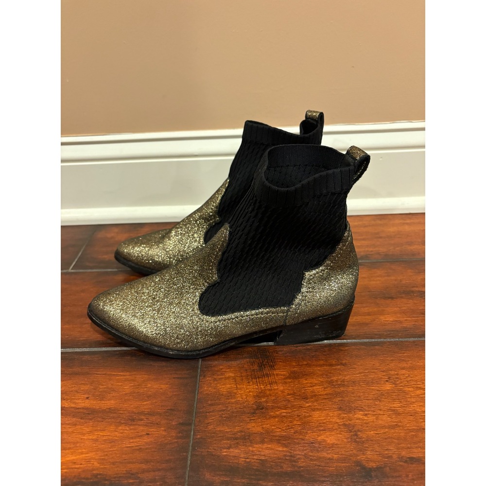 Cecelia New York Glitter Sock Boots Women's Size 7 Ankle Booties